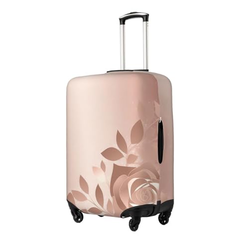 Rose Gold Wallpaper Luggage Covers for Suitcase Elastic Suitcase Cover Protector Dustproof Anti-Scratch Thicken Travel Luggage Cover Washable Baggage Covers Fit 18-32 Inch Luggage X-Large2