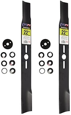 Maxpower 331050 Universal Replacement Lawn Mower Blade, 22-Inch (Pack of 2)