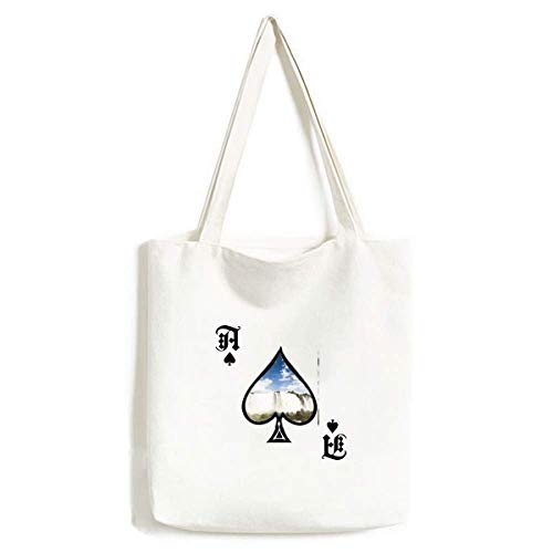 Sac à main Artisanat Cascade Forestry en toile de qualité avec motif Poker Spade