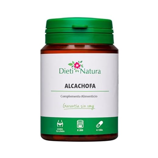 Dieti Natura 200 Cápsulas de Extracto de Alcachofa Forte con Diente de Laón- Elaborado a Base de Extracto de Hojas de Alcachofa - Ayuda a la Digestión y Controlar el Peso - Garantía sin OGM