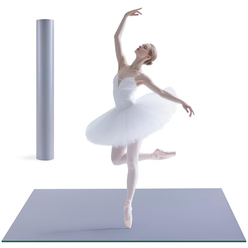 Tristcily Dance Floor Mat, 4MM Dance Floor Ballet - Thick Non-Slip PE Dance Flooring for Ballet and All Dance Styles – Perfect for Home, Studio, and Events All Adults (71INx36IN)