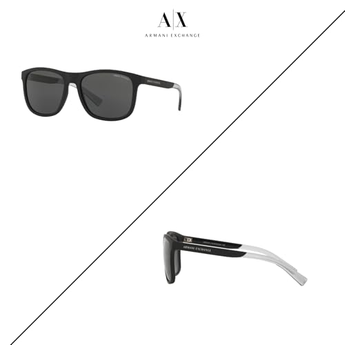 Armani Exchange AX4049SF Square Sunglasses For Men +BUNDLE with ACCESSORY EYEWEAR KIT3