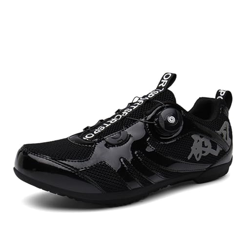 Hixingo Chaussures De Cyclisme Pour Hommes Femmes Chaussures D'équitation Sur Route Et Montagne, Look SPD/SPD-SL Respirantes Semelle Dure Chaussures