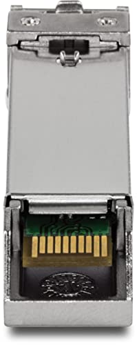 Image of TRENDnet SFP to RJ45 Industrial Single-Mode LC Module (10km), TI-MGBS10, 1000Base-LX Industrial SFP, Compliant with IEEE 802.3z Gigabit Ethernet, Data Rates of up to 1.25Gbps, Lifetime Protection