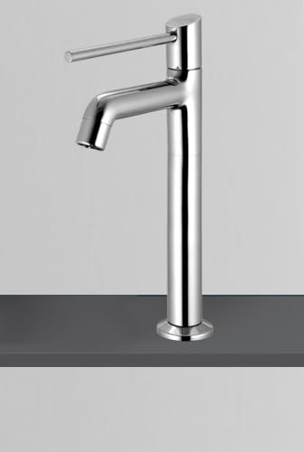 THOISEWELT Hospital Medical Labortory Kitchen Sink Wash Basin Long Body Pillar Cock Long Handel Brass Material Chrome Finish 12