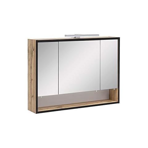 Schildmeyer Spiegelschrank Max 141880, eiche landhaus Dekor, 80,0 x 16,0 x 65,6 cm Cover