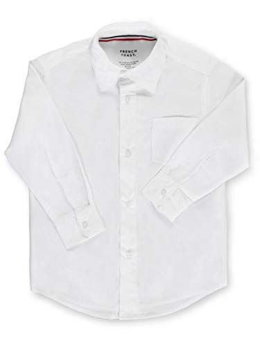Image of French Toast Unisex L /S Button-Down Shirt (Sizes 8-20) - White, 8
