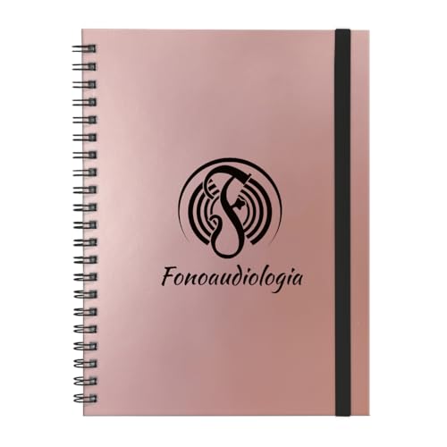 Caderno Universit&aacute;rio Plus 1 Mat&eacute;ria Profiss&otilde;es Fonoaudiologia (Ros&ecirc; Gold)