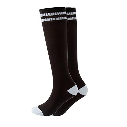SOCKSDIARY 1 pairs 6-10Y Knee High Socks for Kids, Cotton Soccer Socks for Boys, Girls, Toddlers Aged 2-15
