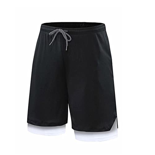 Short de running 2 en 1 pour homme avec cuissard de compression intégré