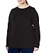 Amazon Essentials Women's Active Quick Dry Tech Stretch Lightweight Long-Sleeve T-Shirt (Available in Plus Size), Black, Medium