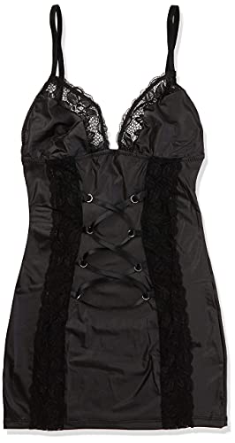 Chemise nero pizzo elasticizzato confortable contre les complexes