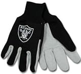 Oakland Raiders Gloves - Adult Two-Tone