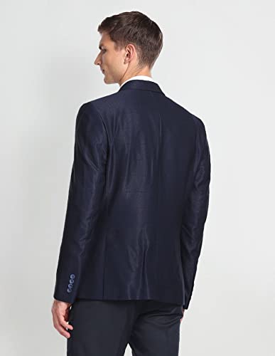 Image of Arrow Men Notch Lapel Collar Windowpane Check Blazer