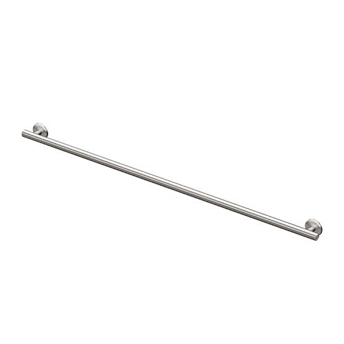 Image of Gatco 859A Latitude II Grab Bar, 54 Inch, Satin Nickel /Wall Mounted Stainless Steel 54 Inch Safety Grab Bar for Bathroom