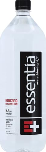 Image of Essentia Bottled Water, 1.5 Liter Bottle; 99.9% Pure, Infused with Electrolytes for a Smooth Taste, pH 9.5 or Higher; Ionized Alkaline Water (Pack of 6)