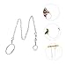 Levemolo Stainless Steel Parrot Ankle Foot Ring Durable Bird Foot Harness for Pet Training and Outdoor Activities Secure Fit for Parrots and Other Birds