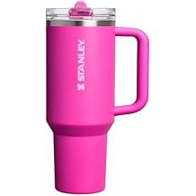 STANLEY Quencher ProTour Flip Straw Tumbler with Leakproof Lid 40 oz | Built-in Straw and Handle | Cup Holder Compatible for Travel | insulated Stainless Steel Cup | BPA-Free | Violet Blossom