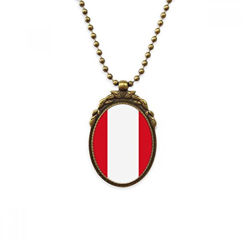 Collier drapeau Pérou pendentif sud-américain pour sublimer vos tenues de voyage