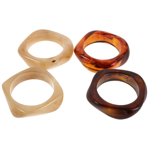 Bracelets acryliques pour femmes HEMOTON bijoux géométriques larges rétro chic