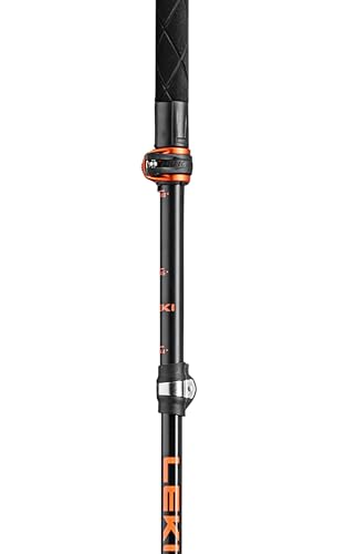 Foto von Leki Makalu FX Carbon Stöcke, Black-orange-naturalcarbon, 110-130cm