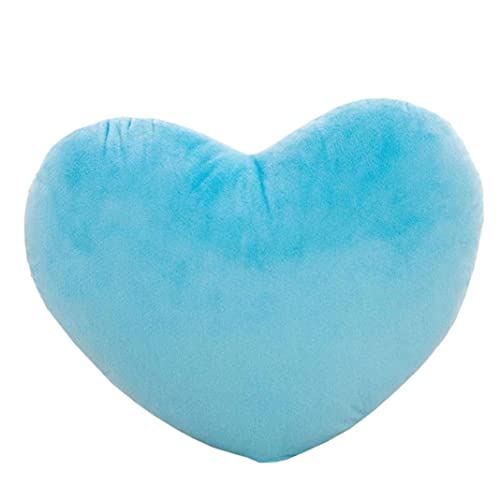 Coussin coeur bleu 20x30 cm pour décoration de chambre - 2