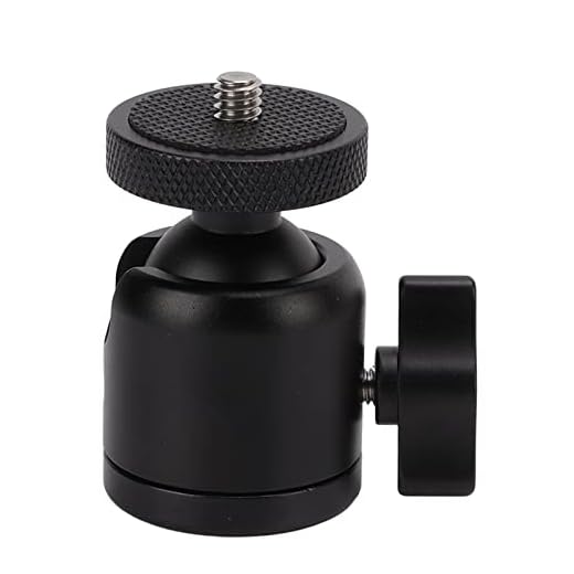 Cabeça esférica de tripé, parafuso de 1/4 pol. adaptador de tripé para câmera de montagem de câmera 360 graus para fotografia de câmera sem espelho SLR