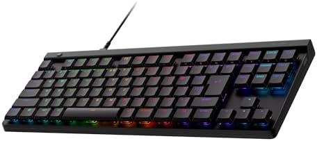 （04:30時点） 【Amazon.co.jp限定】 Logicool G ゲーミングキーボード G515 TKL 薄型 有線 テンキーレス キーボード G515-LNBK リニア 赤軸 静かなタイピング 日本語配列 LIGHTSYNC RGB ゲーミング メカニカルキーボード PC window mac chrome ブラック 国内正規品 ※Amazon.co.jp限定 壁紙ダウンロード付き
