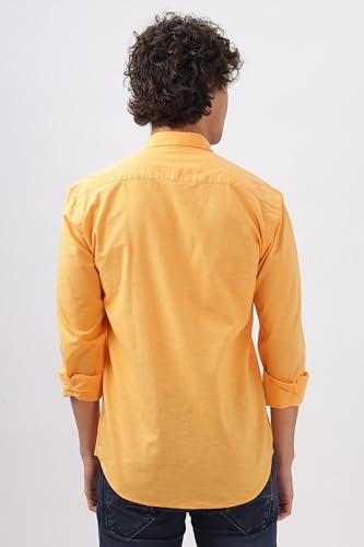 Image of Men's Cotton Linen Tailored fit Full Sleeves Casual Shirt