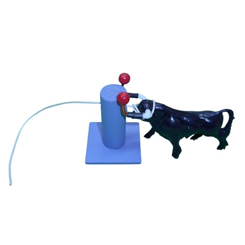 Pack de Toro Embolado de Juguete | Incluye Pilón, Bolas de Embolar y Torito | Hecho a Mano en Madera MDF | Juguete Artesanal Taurino