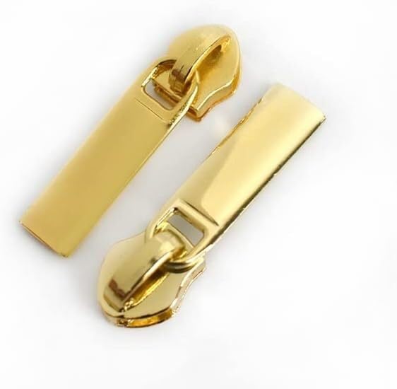 Tirador de cremallera de metal para ropa, 10 deslizadores de cremallera de metal, 10 deslizadores de cremallera de metal para cremalleras de nailon 5#, kits de reparación de bolsas, accesorios de