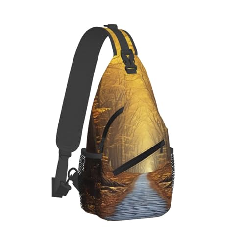 Bolso bandolera para hombre y mujer tipo sling negro miniatura 7