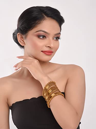 Efulgenz Boho Vintage Antique Ethnic Gypsy Tribal Indian Oxidized Combo Bracelet Bangles Set Jewelry #TOP4