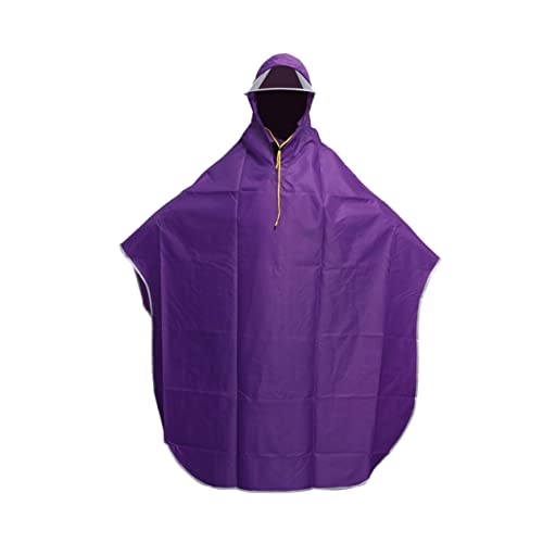 BESPORTBLE Purple Waterproof Cycling Rain Cape Unisex Bike Poncho Hood Mobility Scooter and Wheelchair Cover Lightweight Travel Essential for Men and Women