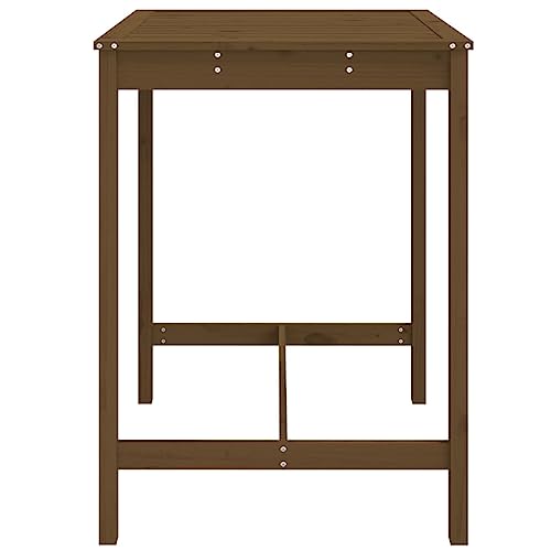 Table d'appoint extérieure en pin massif haute et résistante - 6