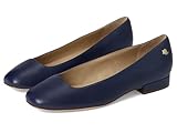 Suola esterna in cuoio. Lauren Ralph Lauren Emellie Nappa Leather Ballet Flat, Ballerine Donna, Raffinato Navy, 36 EU