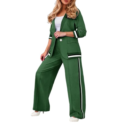 Ensemble blazer pantalon large femme pour le bureau et le quotidien