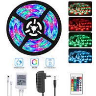 RSCT4 Meter LED Strip Lights Waterproof LED Light Strip with Bright RGB Color Changing Light Strip with 24 Keys IR Remote Controller and Power Supply (Multicolor,Plastic,Battery Powered)