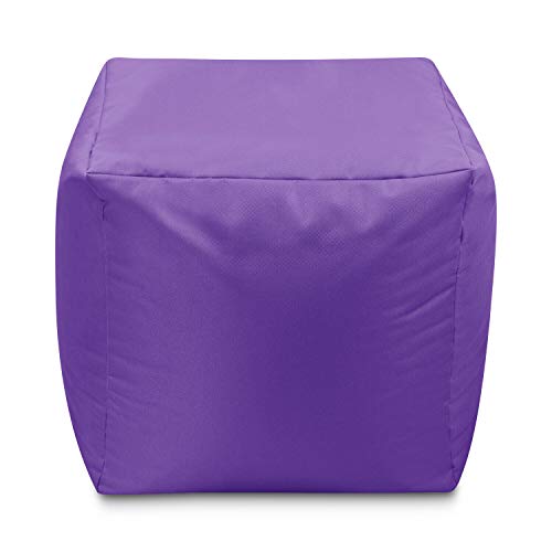 Giantbag Cube-Stool Pouf Poire, Lilas, 45x45cm Cover