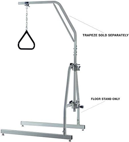 Lumex 2840GA Trapeze Floor Stand Only, Gray