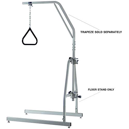 Lumex 2840GA Trapeze Floor Stand Only, Gray