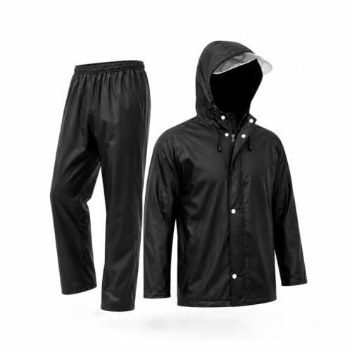 Lymio Raincoat for Men | Waterproof Rain Suit with Hood | Thick P...