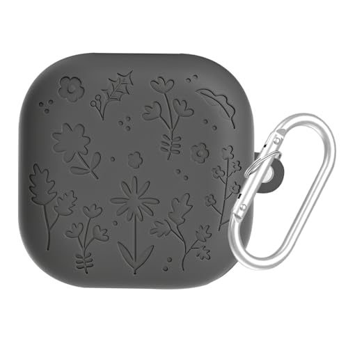 for �T���X�� Galaxy Buds 4/4 pro �C���z���P�[�X�J�o�[ �V���R���P�[�X ���󂢂莮 �V���R���ی�J�o�[ �[�d�Ή� �ϏՌ� �h�o Buds 4 �ی�P�[�X (�_�[�N�O���[) [���s�A���i]