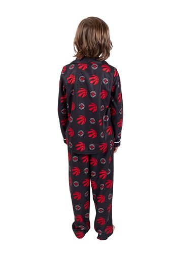Image of Ultra Game Youth NBA Official 2-Piece Super Soft Button Down Pajamas Set