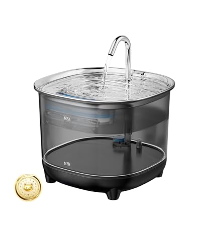 Fuente de Agua para Gatos Acero Inoxidable 3L Automática