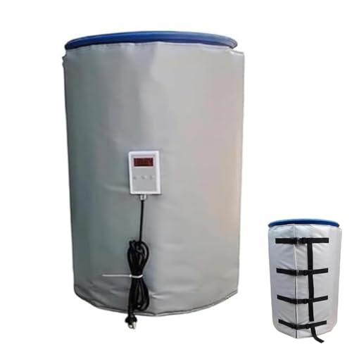55 Gallon Honey Bucket Heater, 2000W Digital Display Bee Blanket Honey Heater, Blanket Silicone Rubber Metal Oil Drum Heater,IBC Ton Barrel Heater,for Oil Drums And Liquefied Tanks