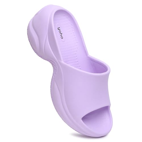 Image of YOHO SLR 102 Slip-Ons for Women | One-Piece EVA Build | Lightweight & Water-Resistant | Ergonomic Contour Design | Bold Fashion Silhouette | Sculpted Footbed | All-Day Ease