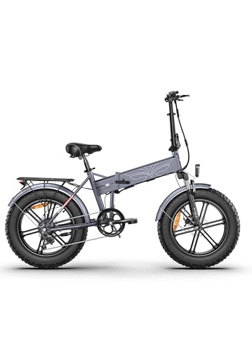 OneSportWay EP-2 Pro Bicicleta eléctrica plegable 20' × 4.0 Fat Bike, batería extraíble 48 V 13 Ah y motor de 250 W, autonomía de 120 km todoterreno, bicicleta de montaña y urbana plegable para