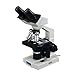 Awarded 2018 Best Compound Microscope - OMAX 40X-2000X Lab LED Binocular Microscope with Double Layer Mechanical Stage w Blank Slides Covers and Lens Cleaning Paper