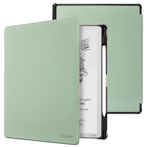 Image of CoBak Case for 11 inch Kindle Scribe 3rd Generation 2025, Kindle Scribe Colorsoft - All New PU Leather Cover with Auto Sleep Wake, Pen Holder for Scribe 11 inch 2025 Released